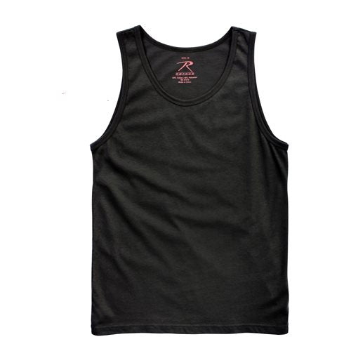 Camiseta de tirantes Rothco negra 60% algodón 40% poliéster