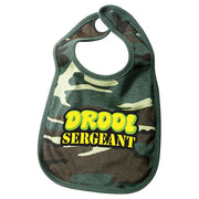 Babero bebé estilo army Woodland, cierre velcro, 100% algodón