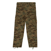 Pantalones infantiles BDU DIGITA WOODAND con 6 bolsillos y cordones en los bajos