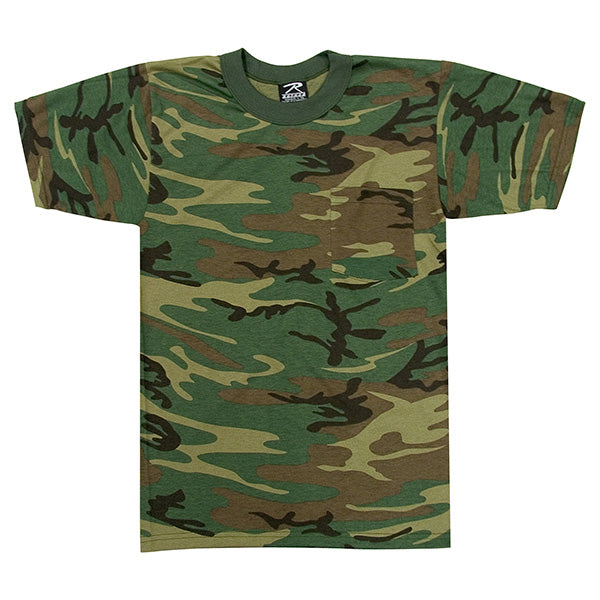 Camiseta WOODLAND camuflaje con bolsillo - Rothco