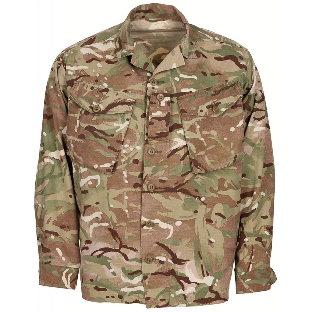 Blusa británica COMBAT TROPICAL, 70% algodón 30% poliéster
