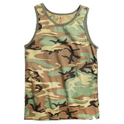 Camiseta de tirantes Rothco WOODLAND 60% algodón y 40% poliéster