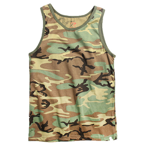 Camiseta de tirantes Rothco WOODLAND 60% algodón y 40% poliéster
