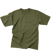 Camiseta infantil ZEENÉ en verde oliva, 60% algodón y 40% poliéster