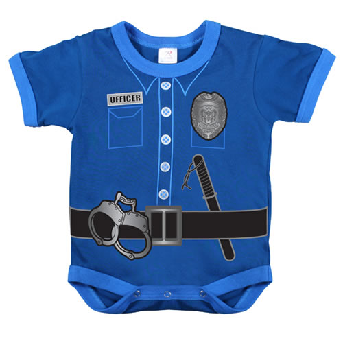 Body infantil azul con motivo policial 'Police Uniform' para ninos