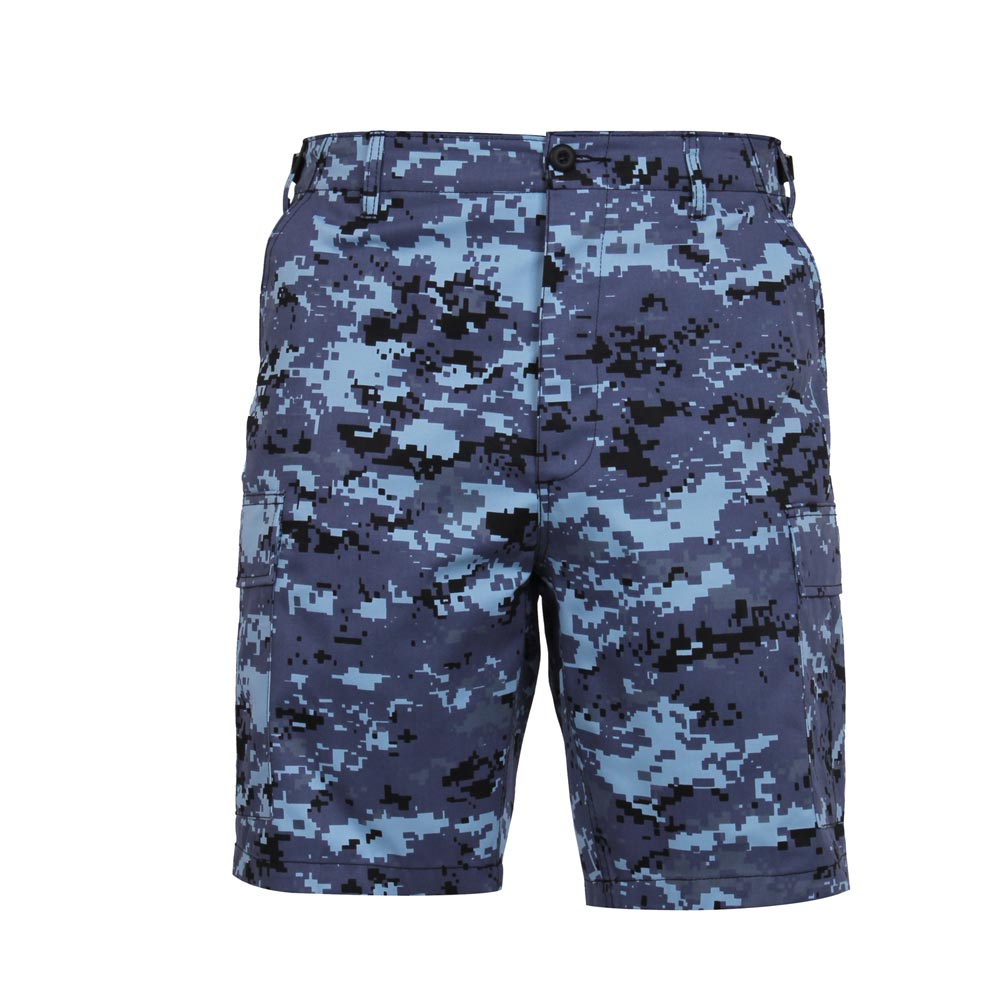 Shorts BDU camuflaje digital azul cielo Rothco
