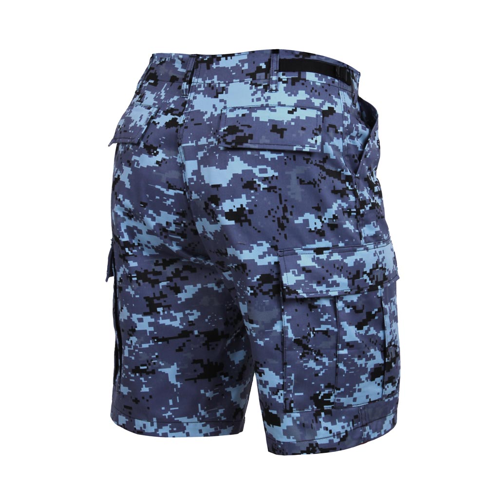 Shorts BDU camuflaje digital azul cielo Rothco