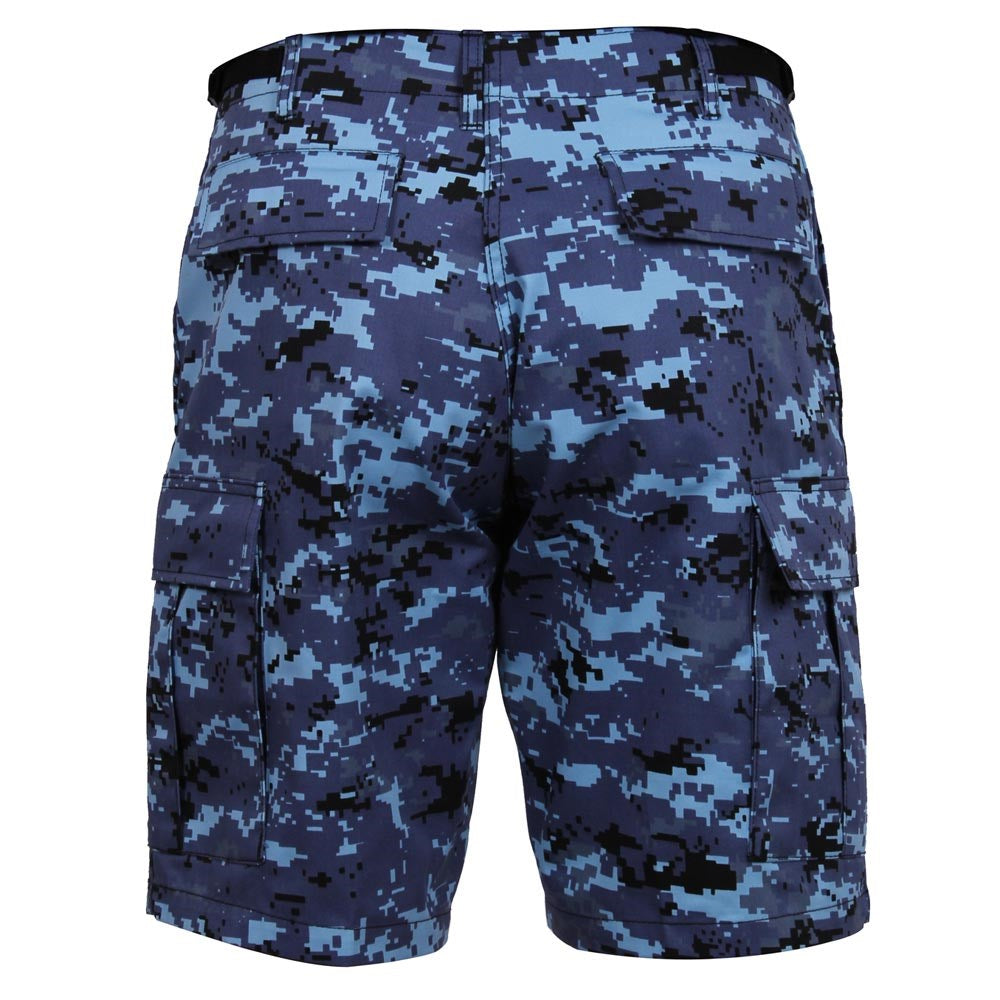 Shorts BDU camuflaje digital azul cielo Rothco
