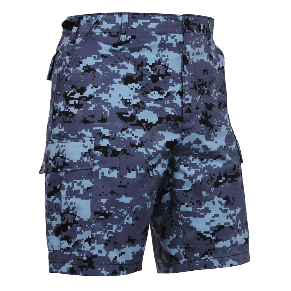 Shorts BDU camuflaje digital azul cielo Rothco