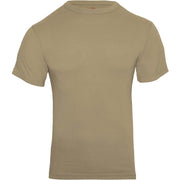 Camiseta caqui color arena claro de manga corta