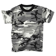 Camiseta infantil METRO URBAN con estampado camuflaje, 60% algodón 40% poliéster