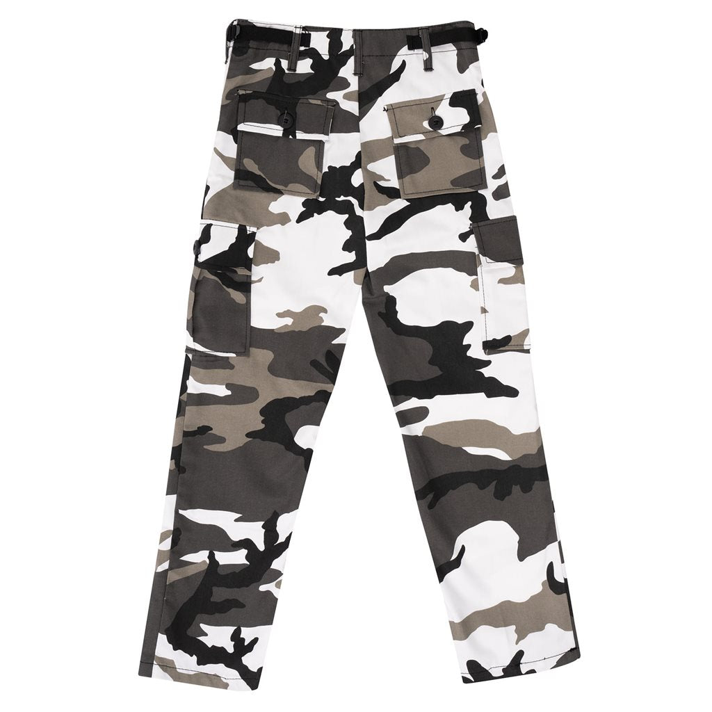 Pantalones infantiles BDU METRO - 6 bolsillos, tejido resistente y cordones en los bajos