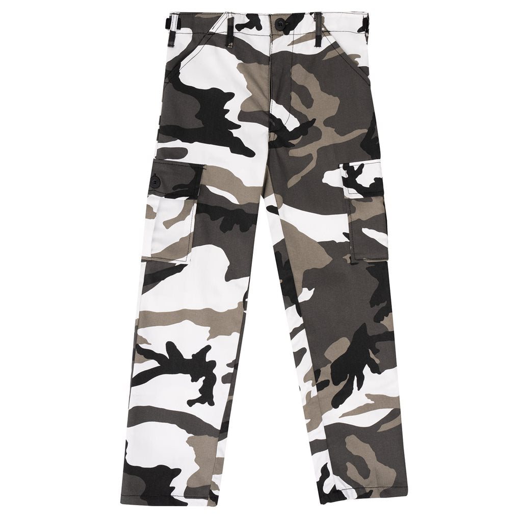 Pantalones infantiles BDU METRO - 6 bolsillos, tejido resistente y cordones en los bajos