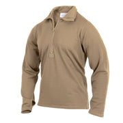 Camiseta térmica EVE II 3GEN color arena — segunda capa Level II, tejido de pequeños cubos transpirable
