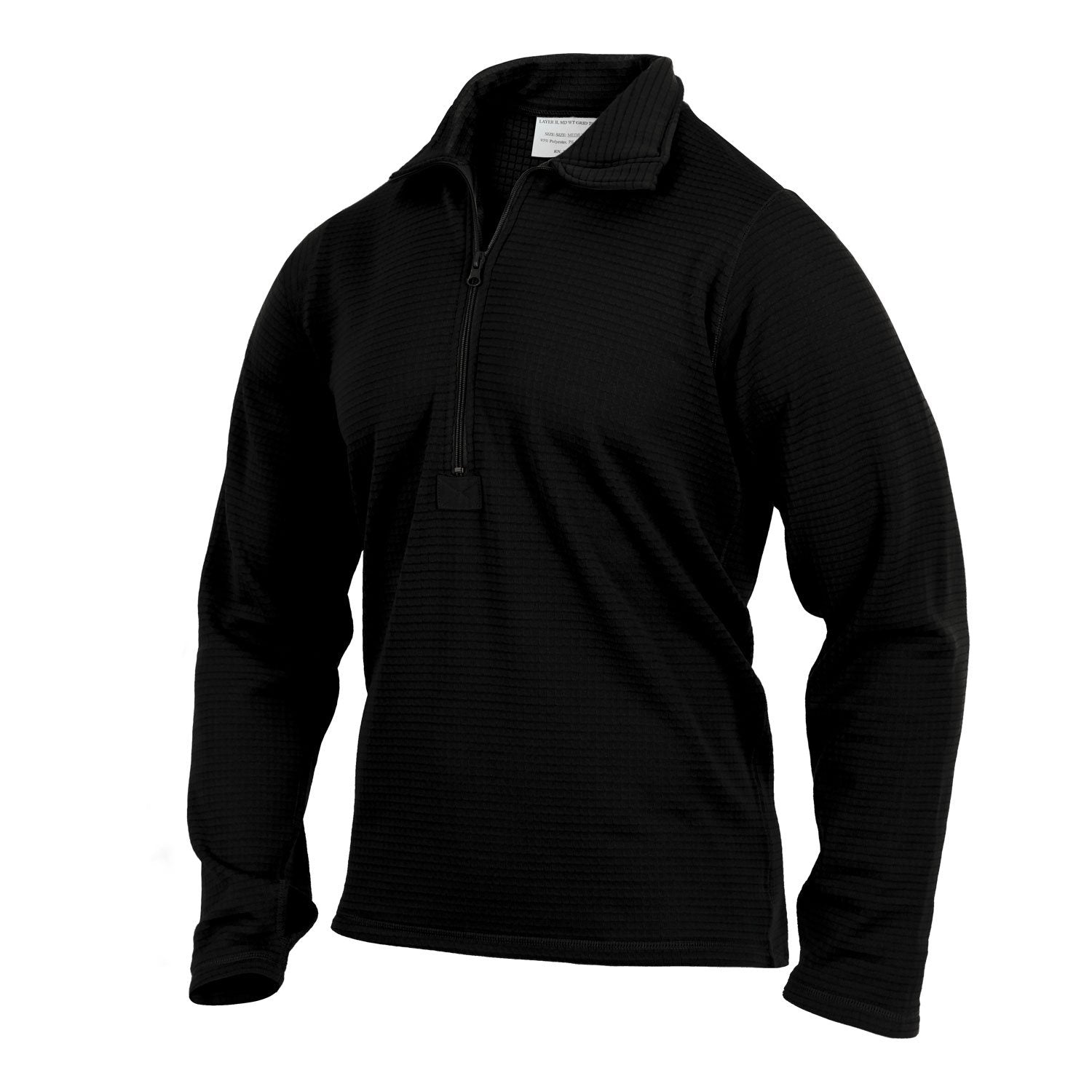 Camiseta térmica Level II 3GEN negra, prenda transpirable ECWCS