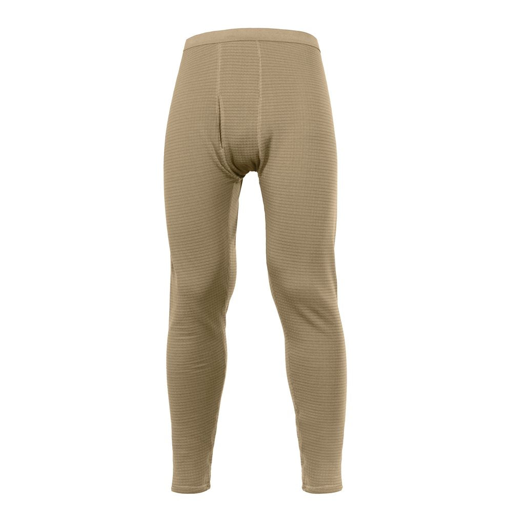 Pantalones termicos ECWCS Gen. III BREAKAWAY color arena con cierre lateral de velcro a toda la pernera