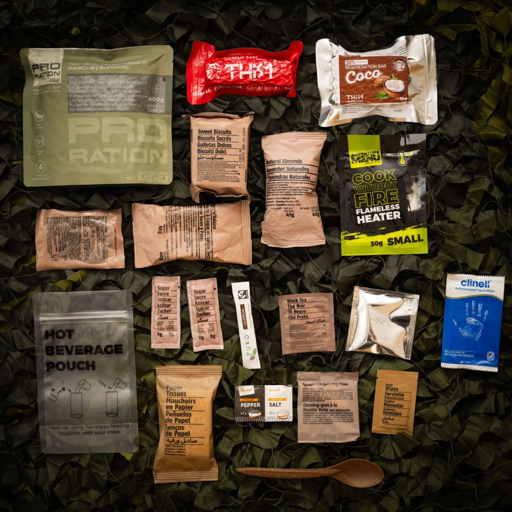 Ultimate Tactical Ration Half Day Menu II bolsa PRO RATION - Supervivencia Extrema