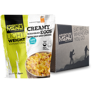 Huevos revueltos cremosos con jamón y queso Gouda Adventure Menu porción grande liofilizado - Supervivencia Extrema