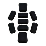 Almohadillas para casco negras, pack de 9 unidades