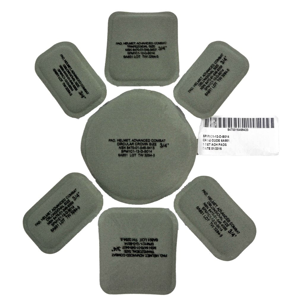 Almohadillas acolchadas originales para casco US, juego de 7 piezas
