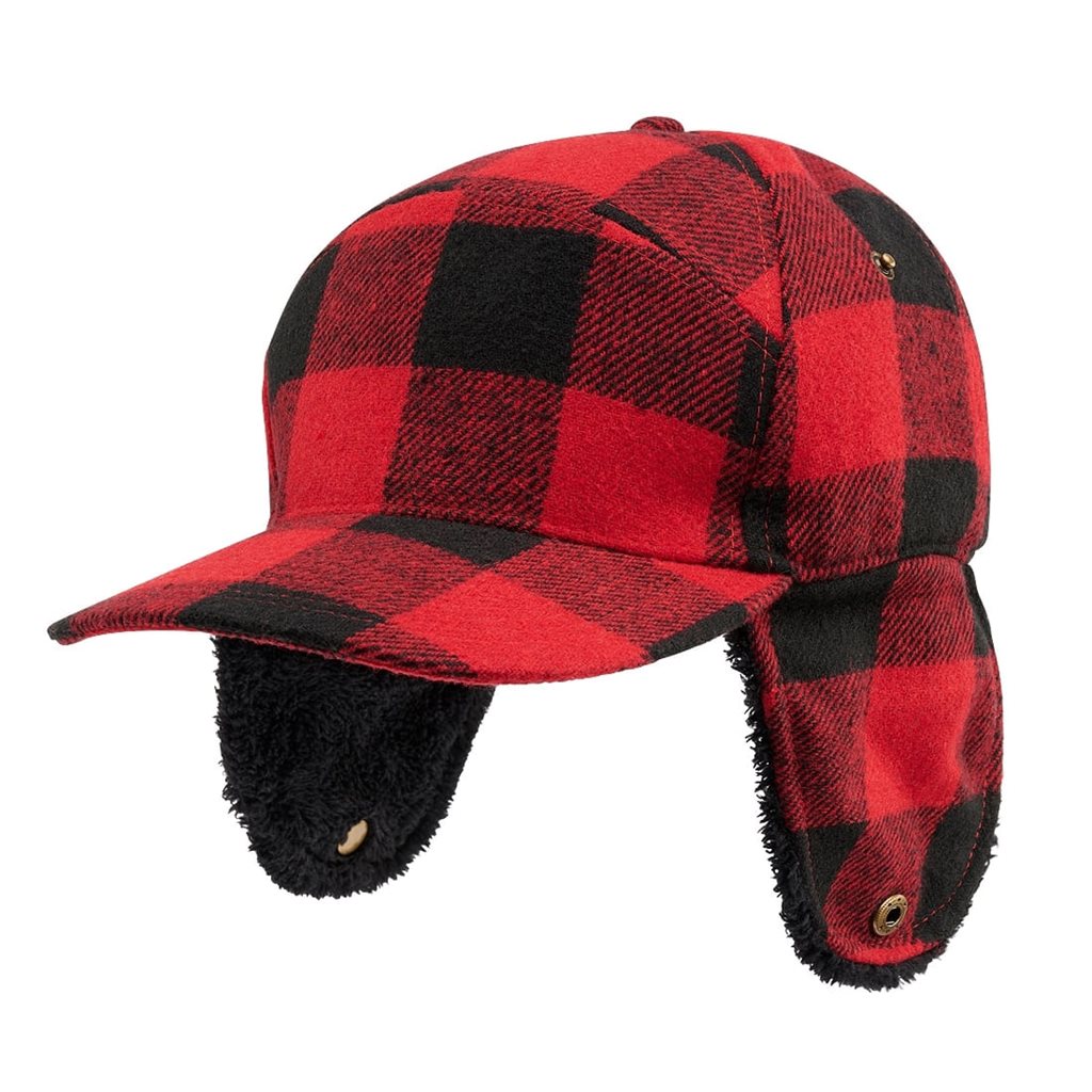 Gorro de invierno Lumberjack rojo y negro, referencia 7010-41