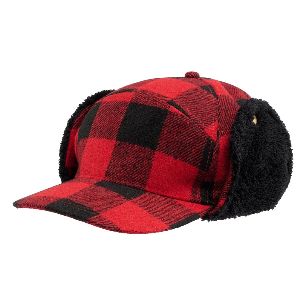 Gorro de invierno Lumberjack rojo y negro, referencia 7010-41