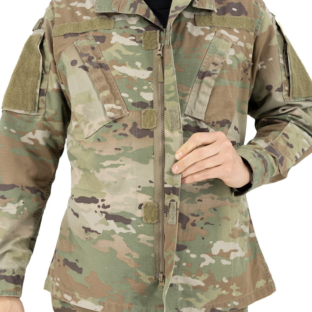 Blusa US ACU OCP Scorpion W2 original usada, patrón OCP en servicio en las fuerzas armadas de EE. UU.
