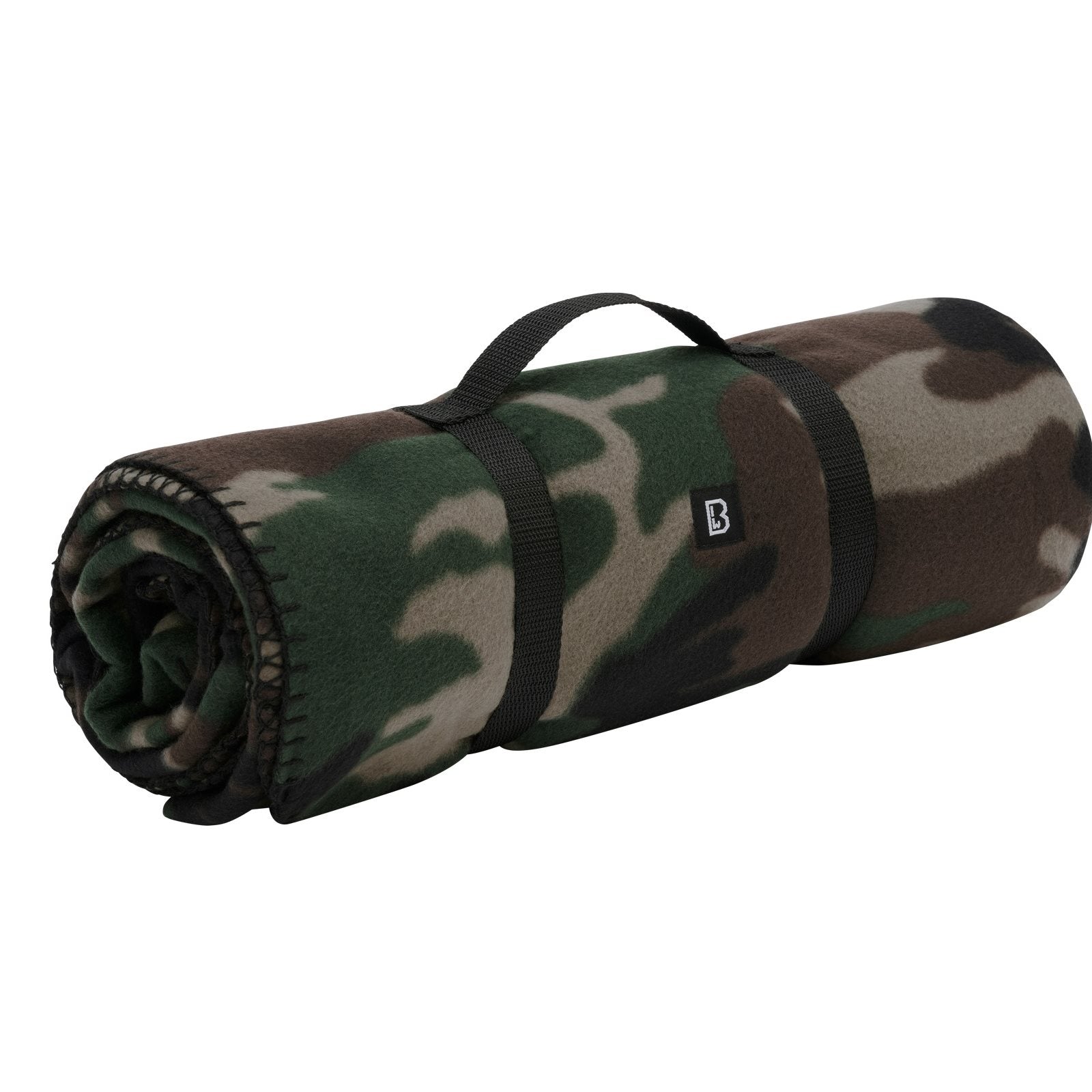 Manta FLEECE WOODLAND de forro polar en poliéster, plegada con asa de transporte