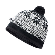 Gorro de punto Snow Cap negro de BRANDIT con forro polar interior