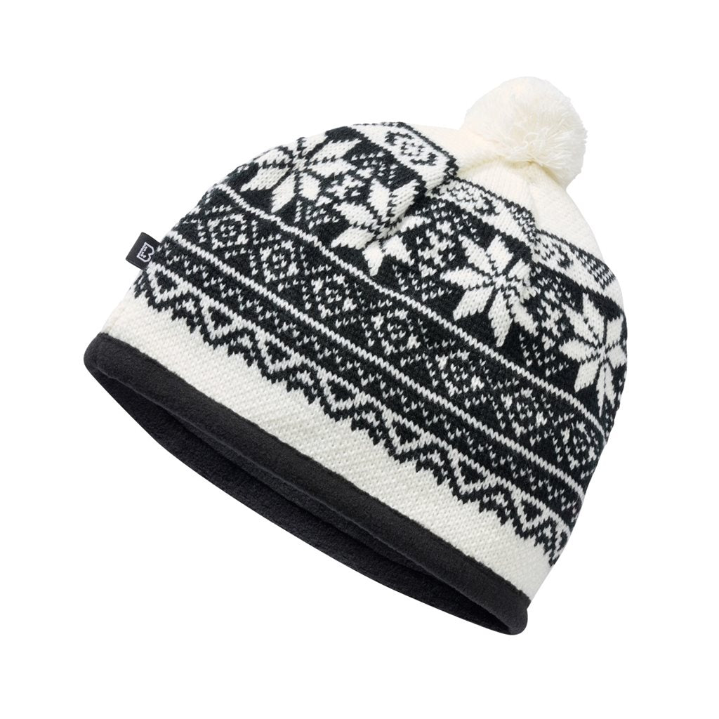 Gorro de punto Snow Cap negro de BRANDIT con forro polar interior