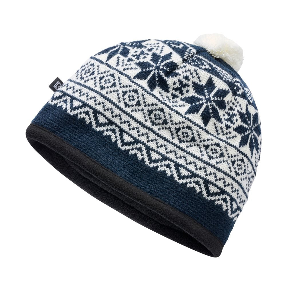 Gorro de punto Snow Cap negro de BRANDIT con forro polar interior