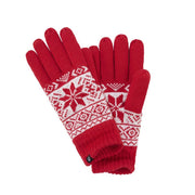 Par de guantes SNOW tejidos rojos con forro 3M Thinsulate