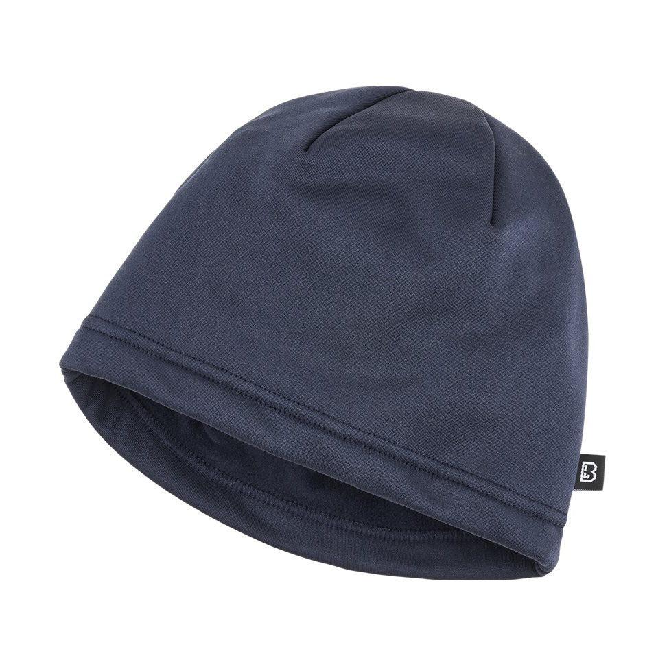 Gorro Ice Fleece verde de poliéster con logo Brandit