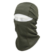 Pasamontañas Balaclava STORM verde de poliéster elástico con forro polar