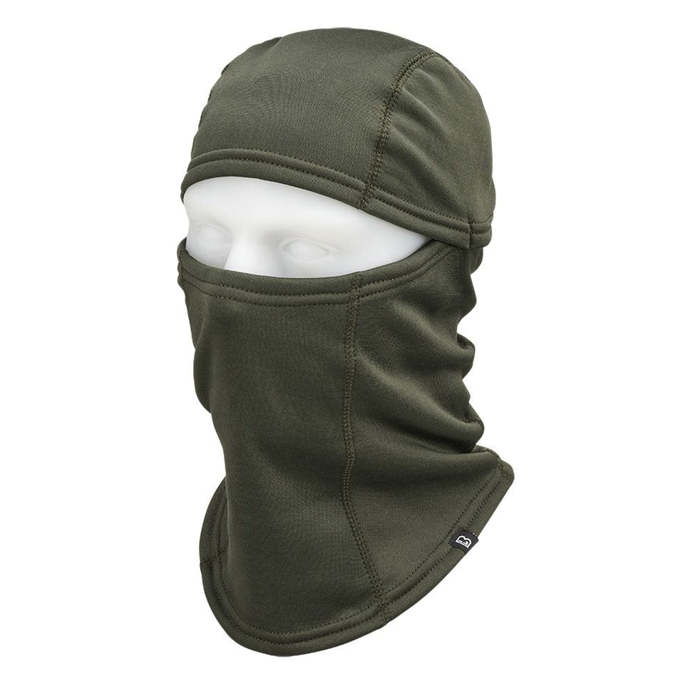 Pasamontañas Balaclava STORM verde de poliéster elástico con forro polar