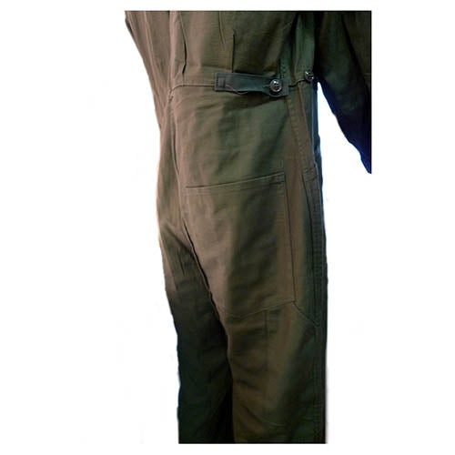 Mono militar US Type I verde usado con cierre de botones y múltiples bolsillos