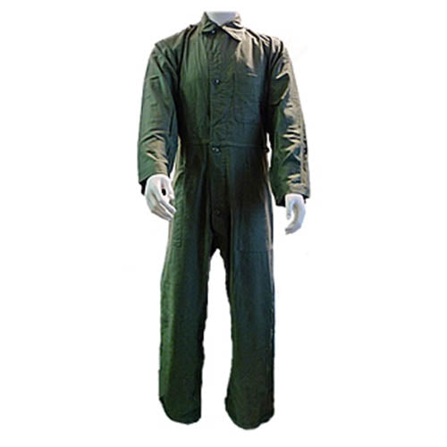 Mono militar US Type I verde usado con cierre de botones y múltiples bolsillos