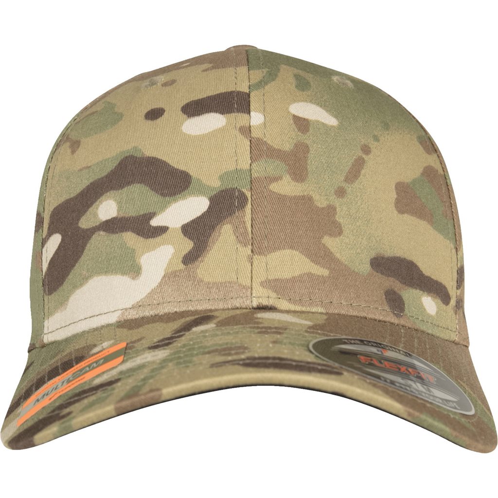 Gorra FLEXFIT de algodón y elastano con costuras triples y orificios de ventilación en la parte superior