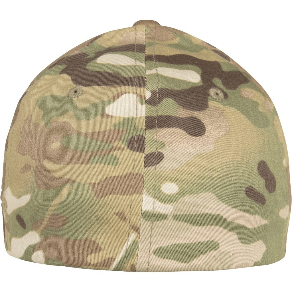 Gorra FLEXFIT de algodón y elastano con costuras triples y orificios de ventilación en la parte superior