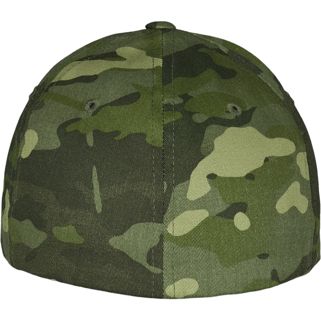 Gorra FLEXFIT MULTICAM TROPIC en algodón y elastano, con visera y orificios de ventilación en la parte superior
