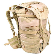 Mochila MOLLE II 4ª generación en verde oliva, vista frontal con paneles MOLLE