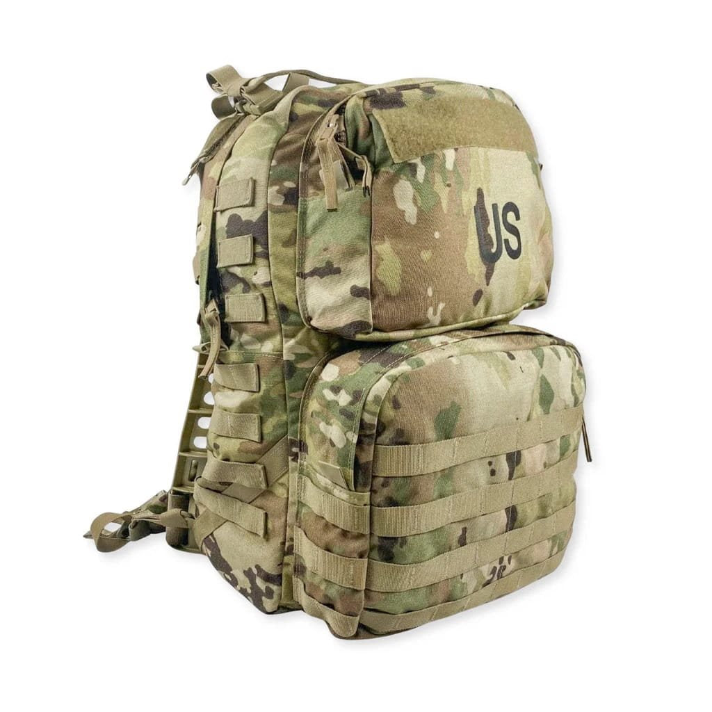 Mochila militar MOLLE II MLM mediana MultiCam OCP usada con armazón