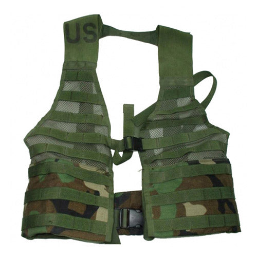 Chaleco táctico US MOLLE I FLC Woodland usado - 705014805-G