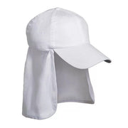 Gorra estilo béisbol LEGION blanca con protección de cuello y visera