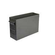Caja metálica de munición CAL.30 usada sin tapa, aprox. 250 x 90 x 165 mm