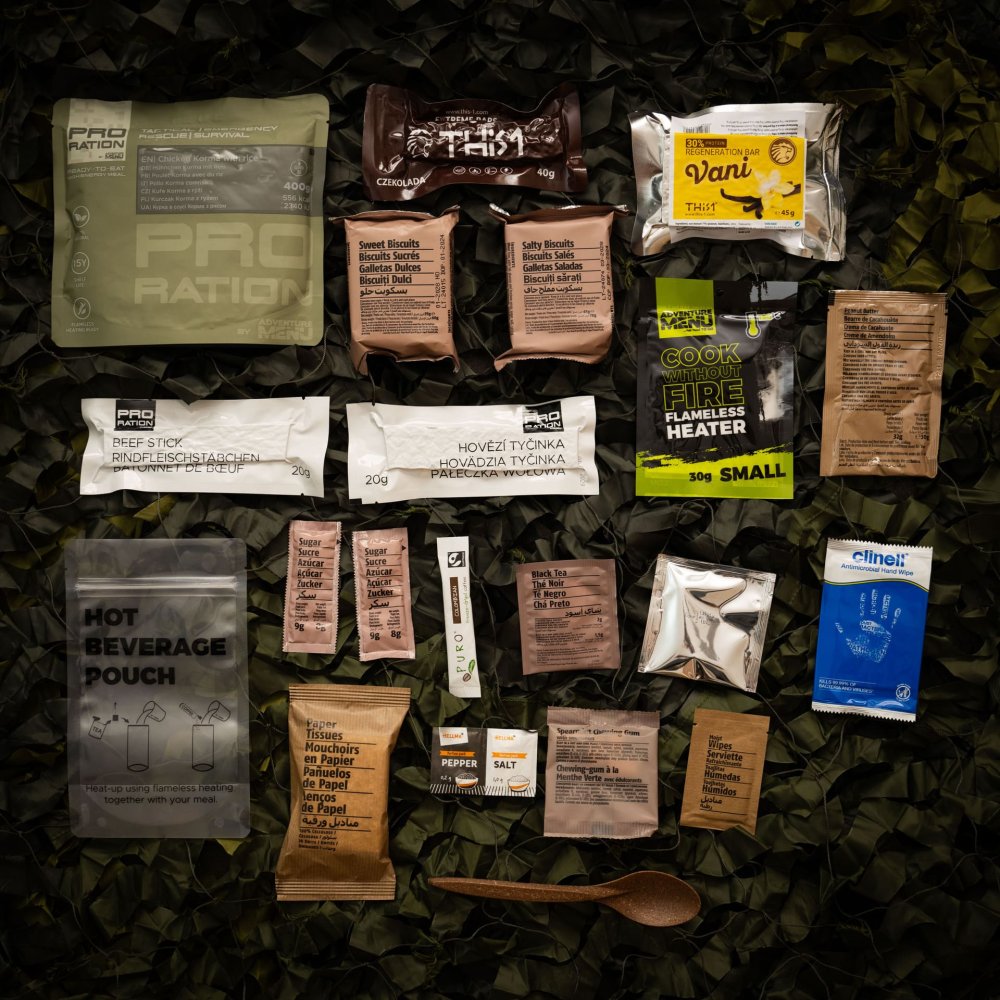 Ultimate Tactical Ration Half Day Menu I bolsa PRO RATION - Supervivencia Extrema