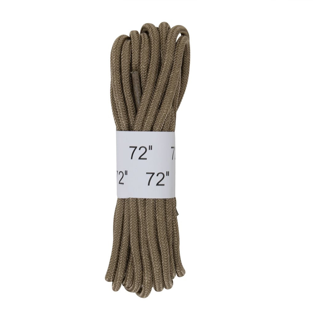 Cordones redondos negros 180 cm (72") para botas altas