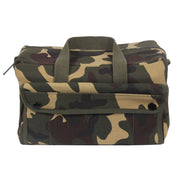 Bolsa pequeña de lona MECHANICS TOOL GI estilo WOODLAND con bolsillos organizadores internos para herramientas