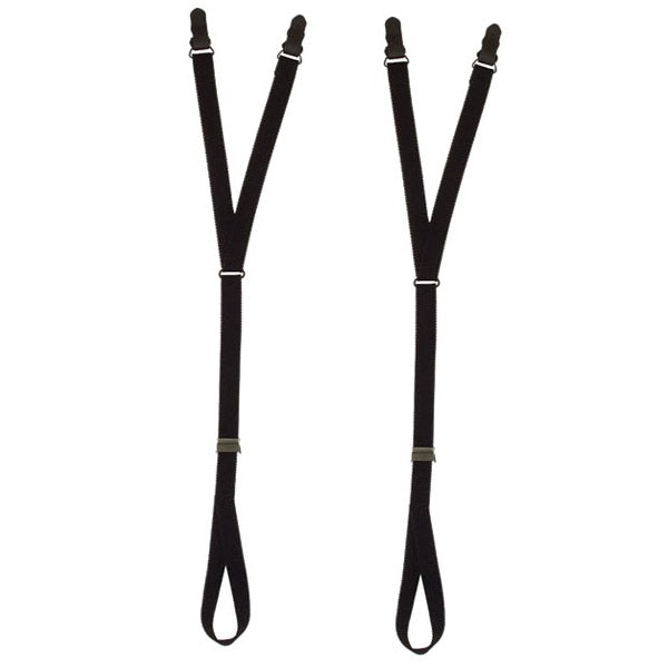 Tirantes STIRRUP negros para camisa, pack de 2