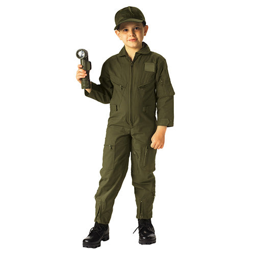 Mono infantil estilo piloto US Air Force con cierre y múltiples bolsillos